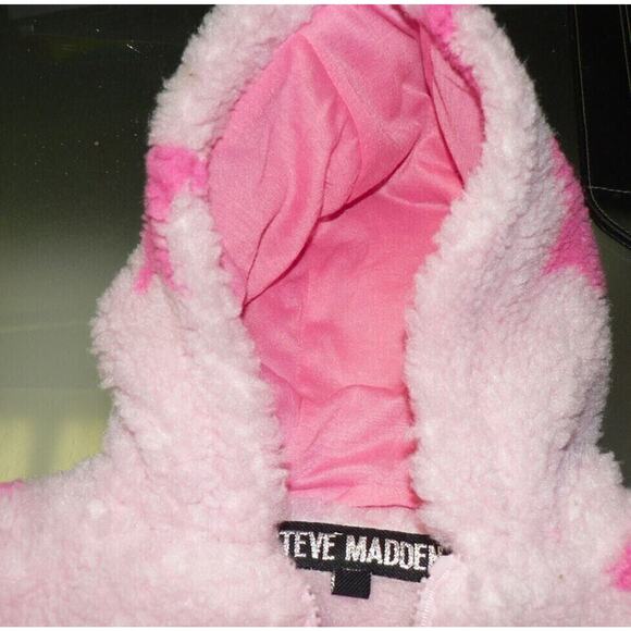 Steve Madden Toddlers Shearling Star Jacket In Light Pink /Pink 18Mths MSRP $75 - Picture 4 of 4